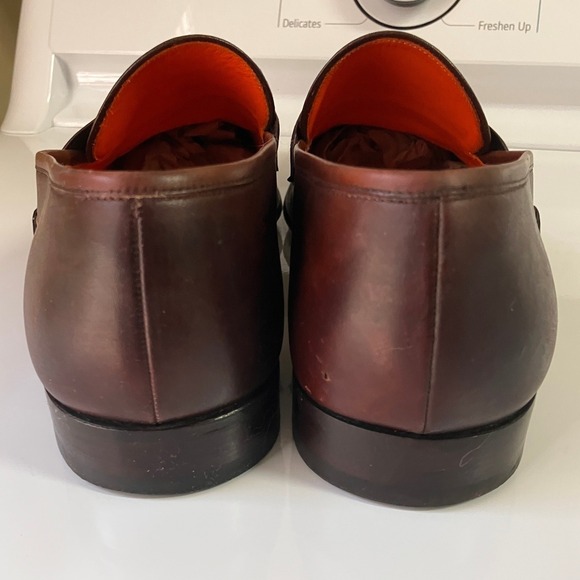 Magnanni Mens Brown Leather Penny Loafers Made in Spain Dress Shoes 9968 Size 9M main image 3